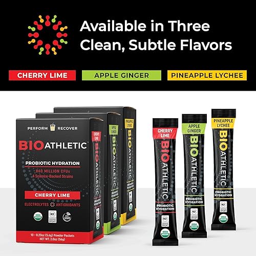 Miniatura 6 de Mezcla de bebida de hidratación, mezcla de probióticos + electrolitos con vitaminas D y B12, orgánico USDA, certificado NSF para deporte, sutil