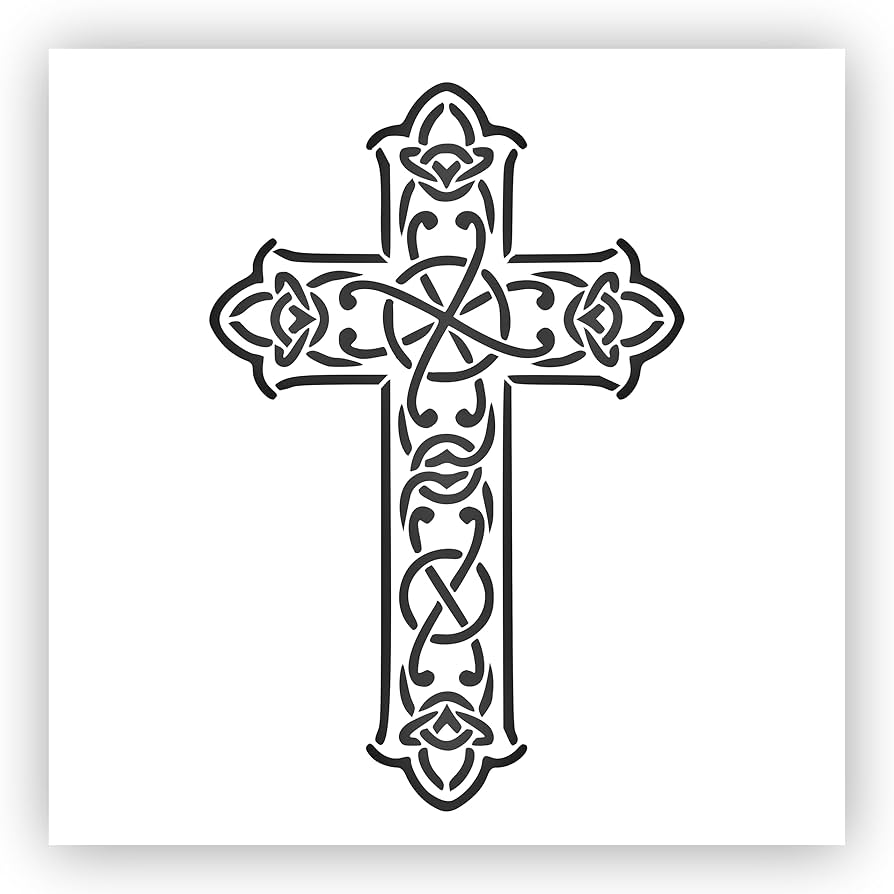 Amazon.com: Celtic Cross #4 Stencil - Choose a Size (24