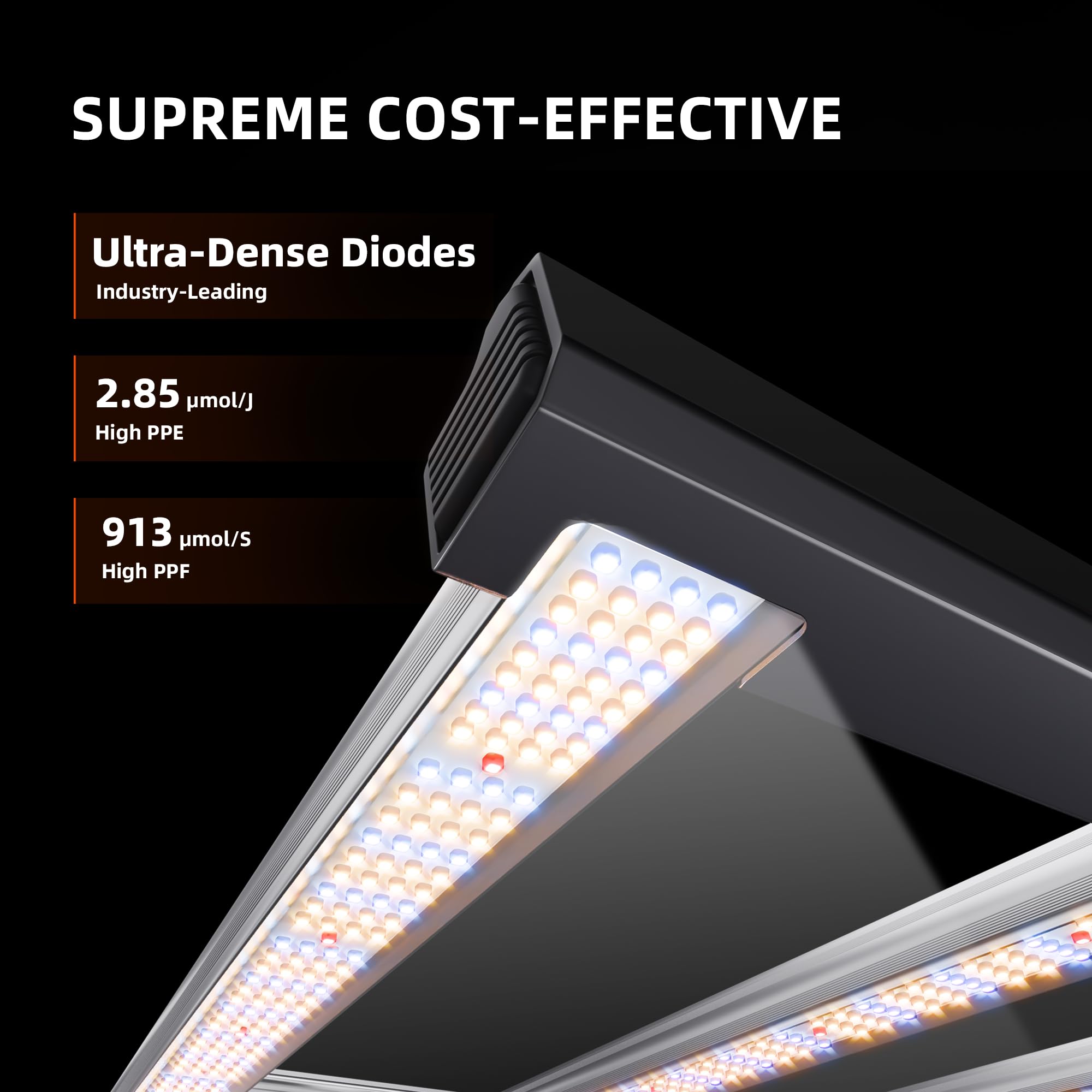 Spider Farmer G4500 Luz de Crecimiento Led 320w, Control Remoto por App, Bridgelux diodes, Led Luz de Crecimiento de Espectro Completo, para tienda de cultivo de 140x70 cm