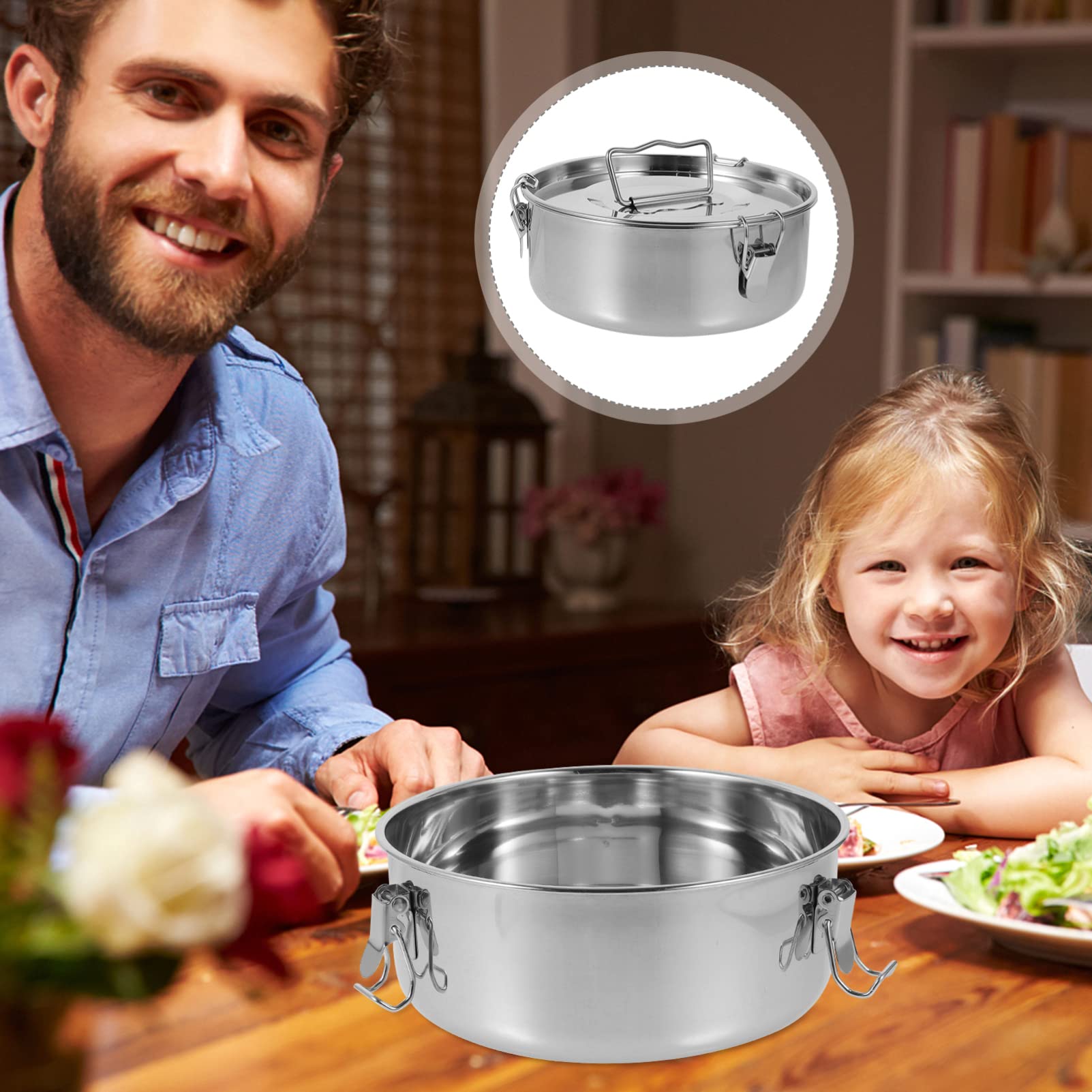 Moule à Flan en Acier Inoxydable Argenté, Accessoire de Cuisson