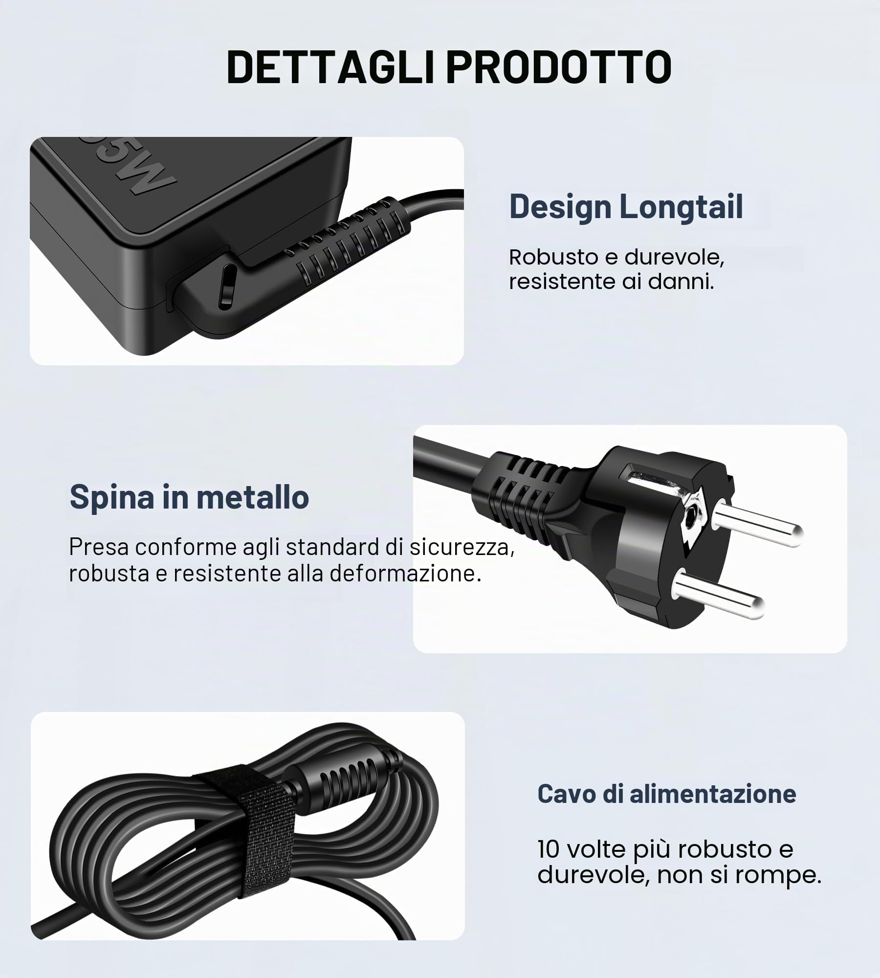 65W Caricatore per Lenovo G40 G50 70 80 Thinkpad T470 T470S T460 T460S T450 T440 T560 E540 E560 E570 L440 L450 IdeaPad Yoga 11S X240 X250 ADLX65NLC3A ADLX65NLC2A Alimentatore