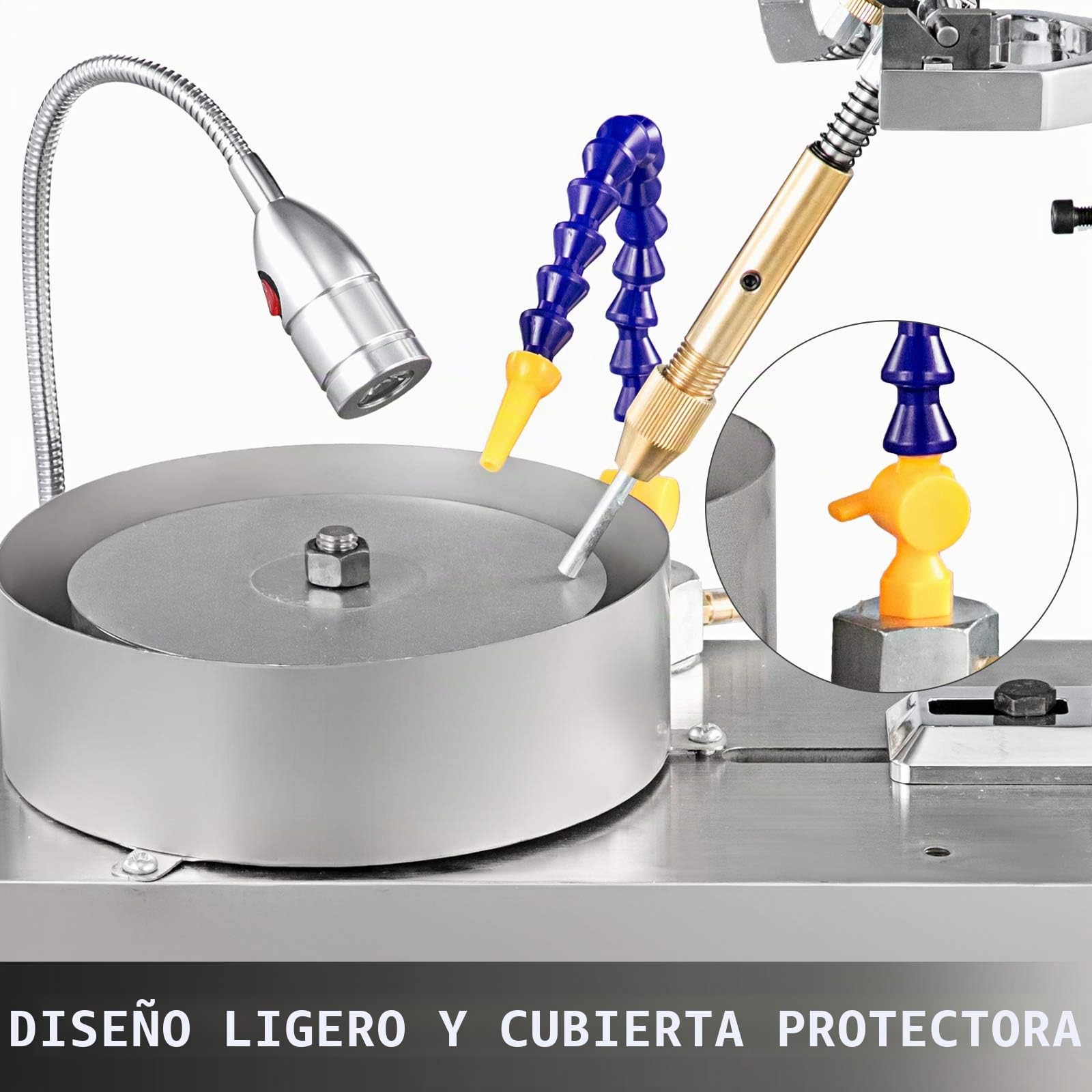VEVOR Máquina de Facetado de Gemas, Pulidora de Roca y Joyas, Máquina de facturación de Gemas Jade plana, 2800RPM