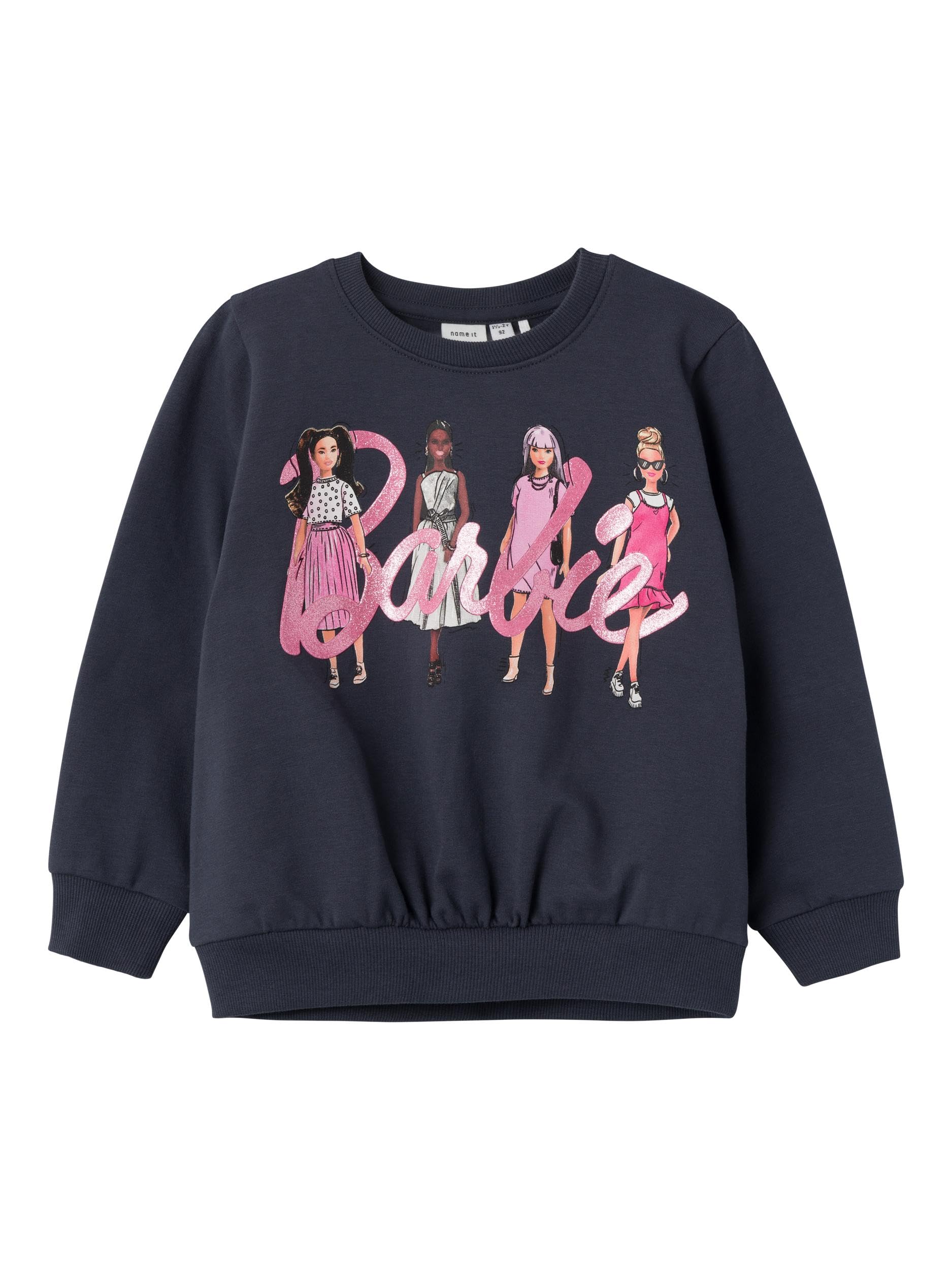NMFALMA BARBIE SWEAT BRU BOX SKY Sweatshirt Kız çocuk