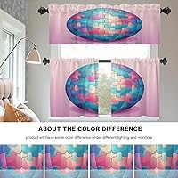 Vista 168 de Cenefas de cocina modernas con patrón de cobre marrón dorado para ventanas, cenefas opacas abstractas de marcas de arañazos y cortinas opacas