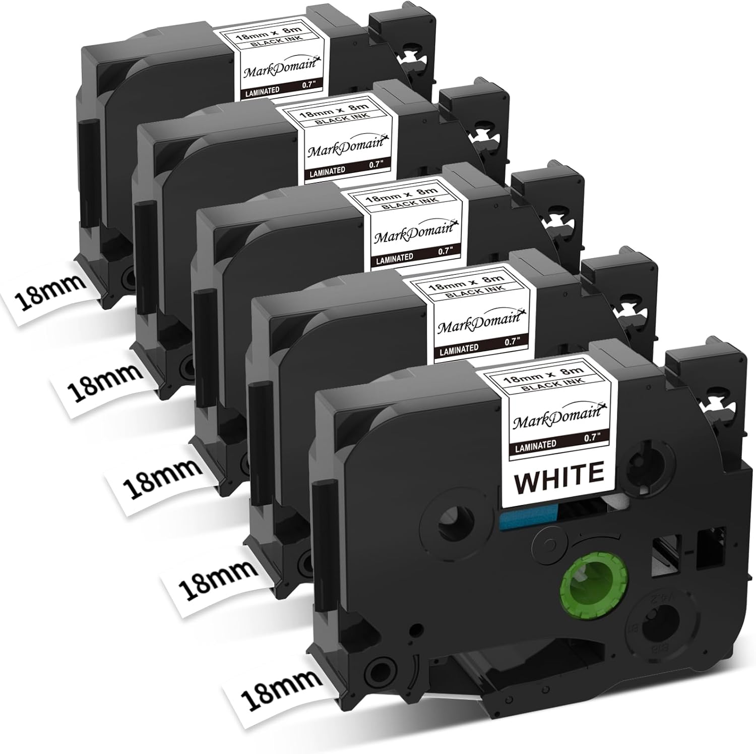 TZe241 TZ Tape 18mm 0.7 Laminated White Compatible with