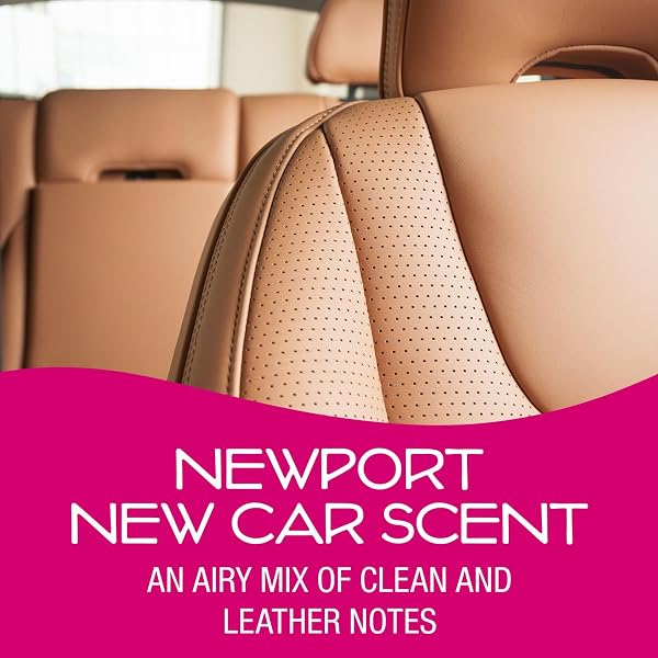 California Scents Car Air Fresheners Can, Assorted Scents (Fresh Linen, Coronado Cherry, Newport New Car), Pack of 4, Strong Adjustable Long-Lasting Fragrance, Eliminates Odour - 3