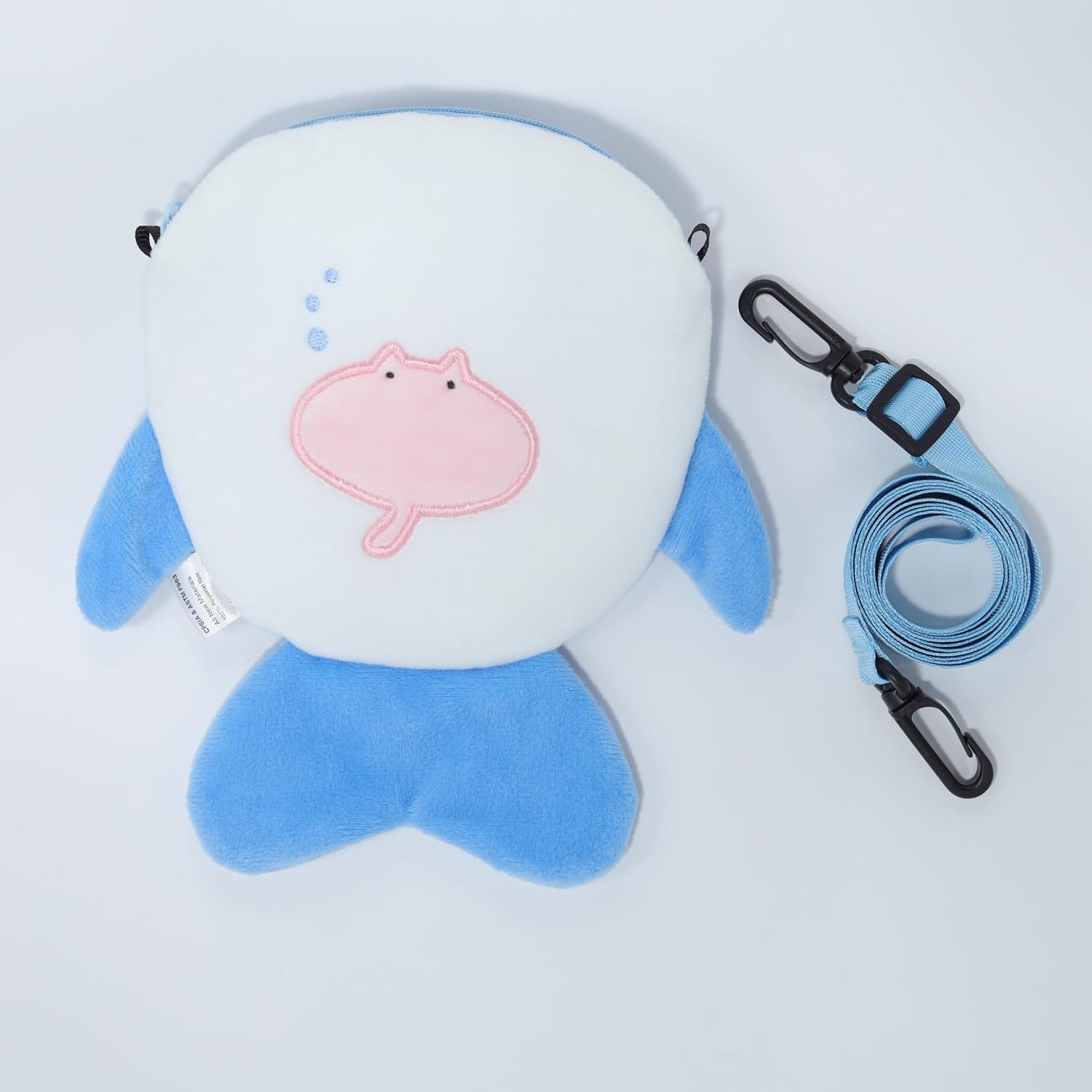 Whale Shark Crossbody Bag – Ocean Plush Blue Purse – Cute Sea Creature Coin Bag – Travel Sling Bag – Stuffed Animal Toy Whale Shark Lovers - Image 5