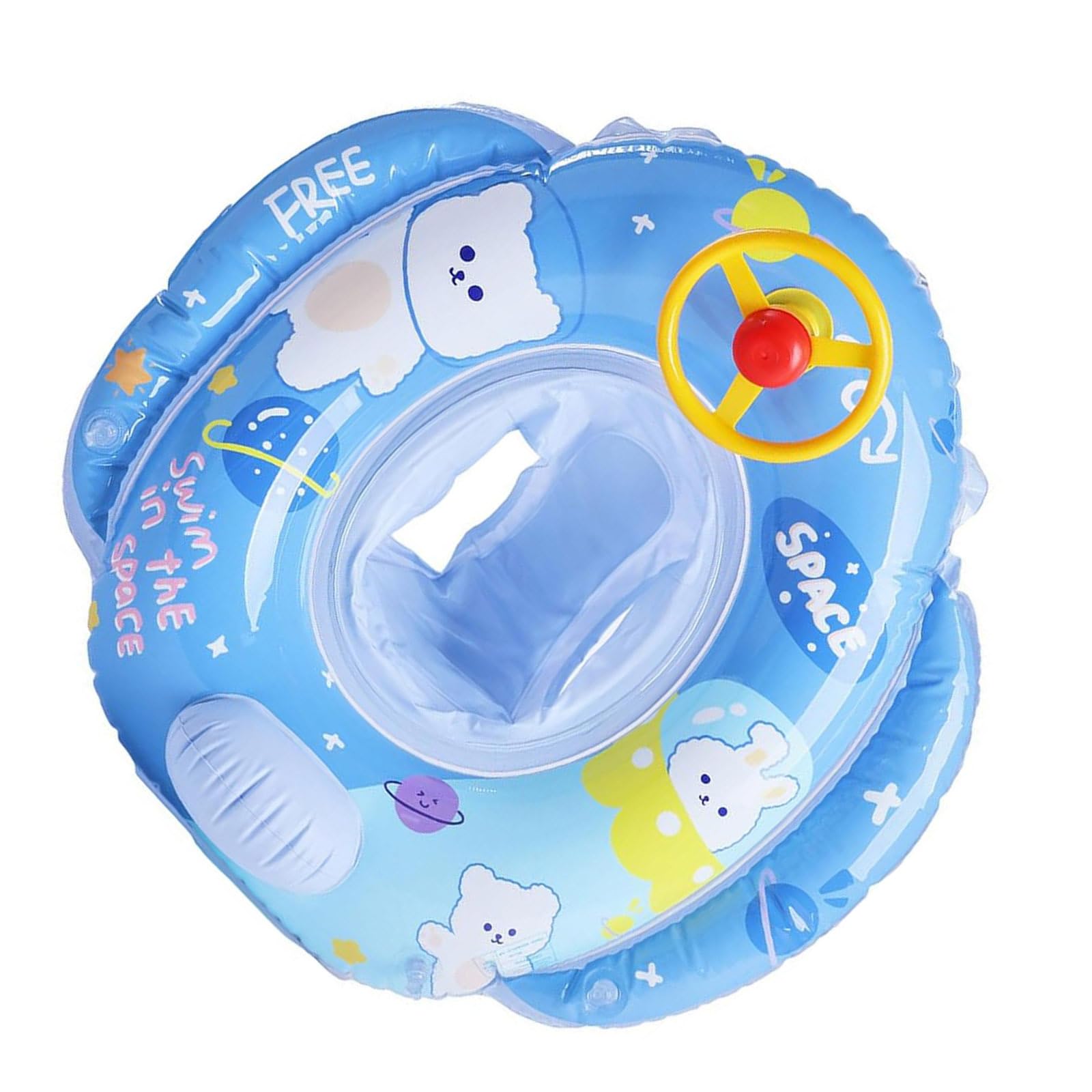 Amazon | 浮き輪 子供用 クマちゃん フロート 足入れ型 取っ手付き