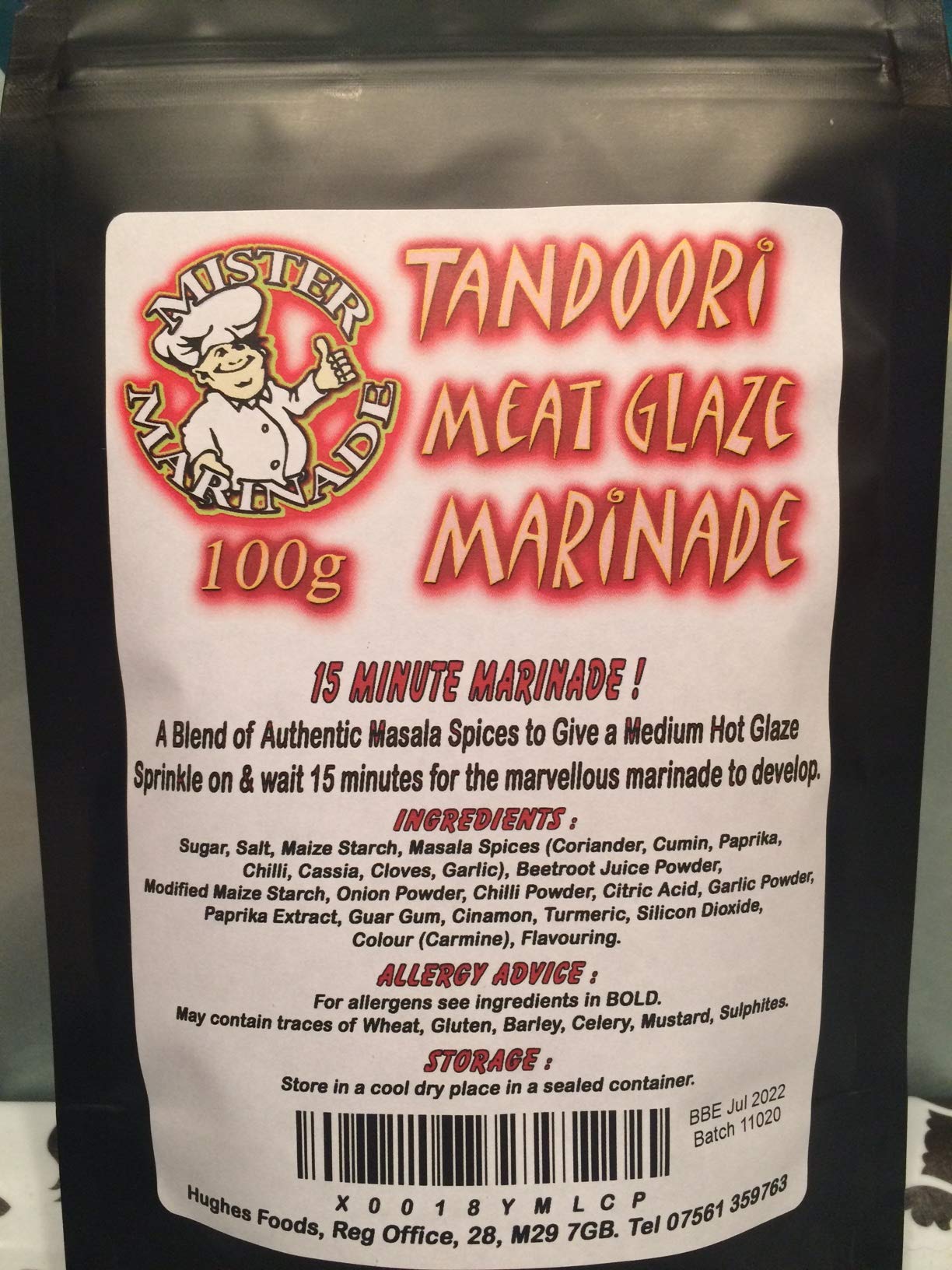 MISTER MARINADE Meat Glaze BBQ Rub Marinade 100g (Tandoori)