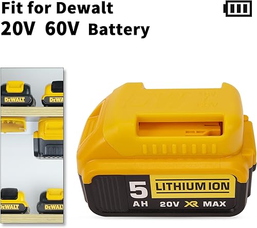 Miniatura 5 de khanka Funda rígida para pistola de grasa Dewalt DCGG571M1DCGG571B + soporte de batería de repuesto para batería Dewalt 20V60V Max XR, capacidad
