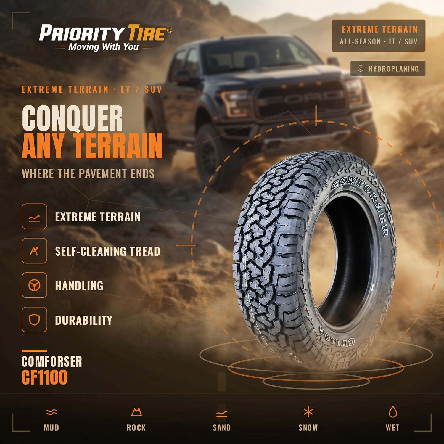 COMFORSER 31X10,50R15LT 109S CF1100 ALL TERRAIN