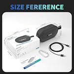 SOWO Wireless Portable Small Speaker, Ultra Magnetic Bluetooth Speaker for Golf Car, Coverless IP67 Waterproof, 24 H Playtime, Pro Sound, for Indoors, Hiking and Golf - Black