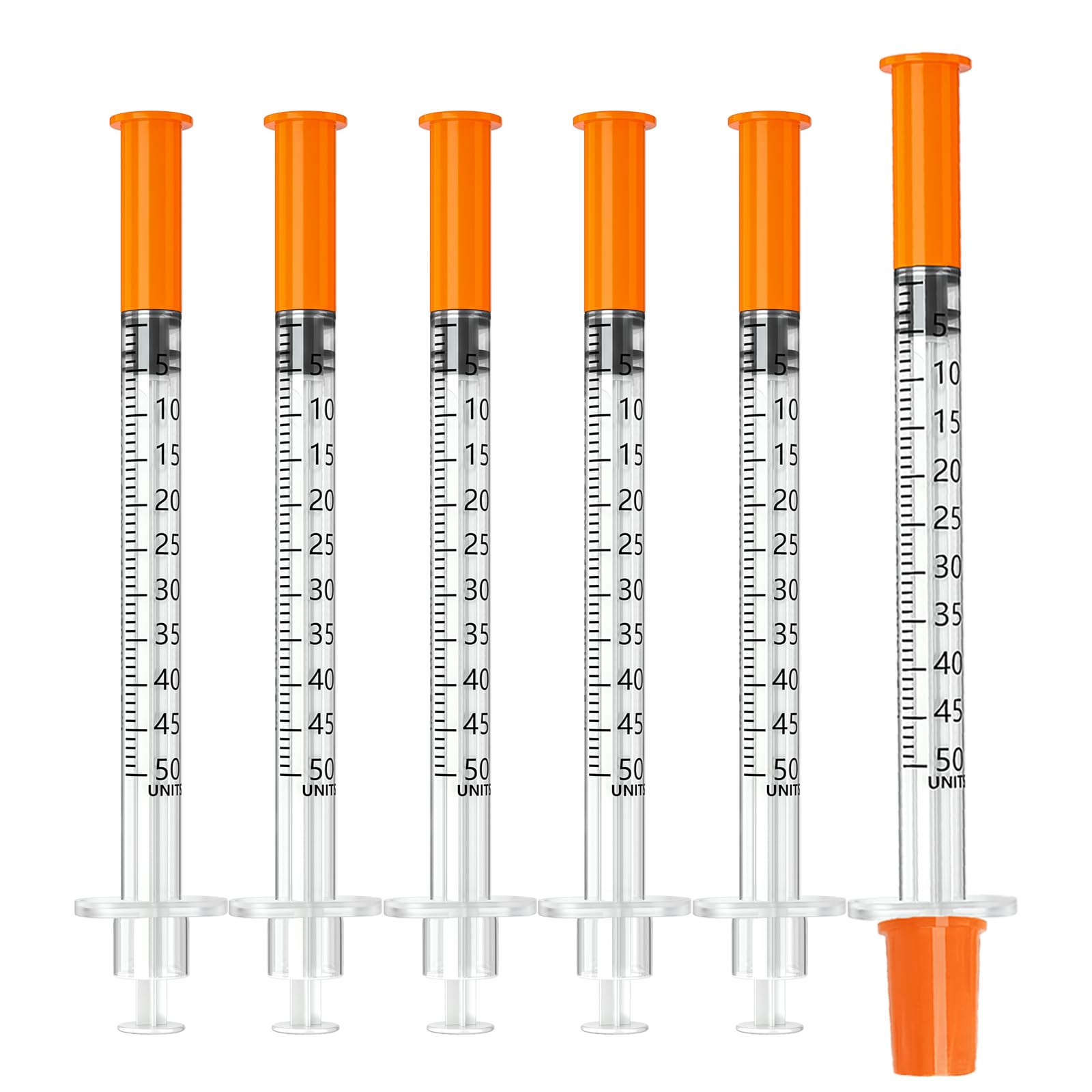 0.5ml/cc 30 Gauge 5/16" (8mm) jeringas, Individually Wrapped - Box of 100