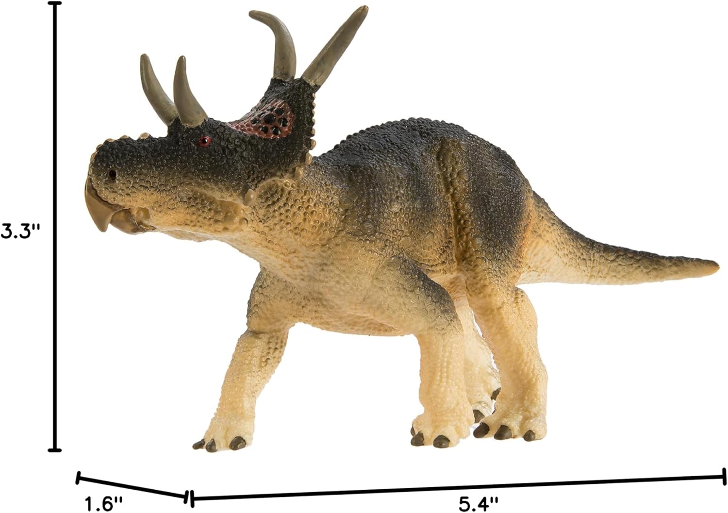 Safari Ltd. Diabloceratops Figurine - Detailed 5.75" Dinosaur Figure - Educational Toy for Boys, Girls, and Kids Ages 3+
