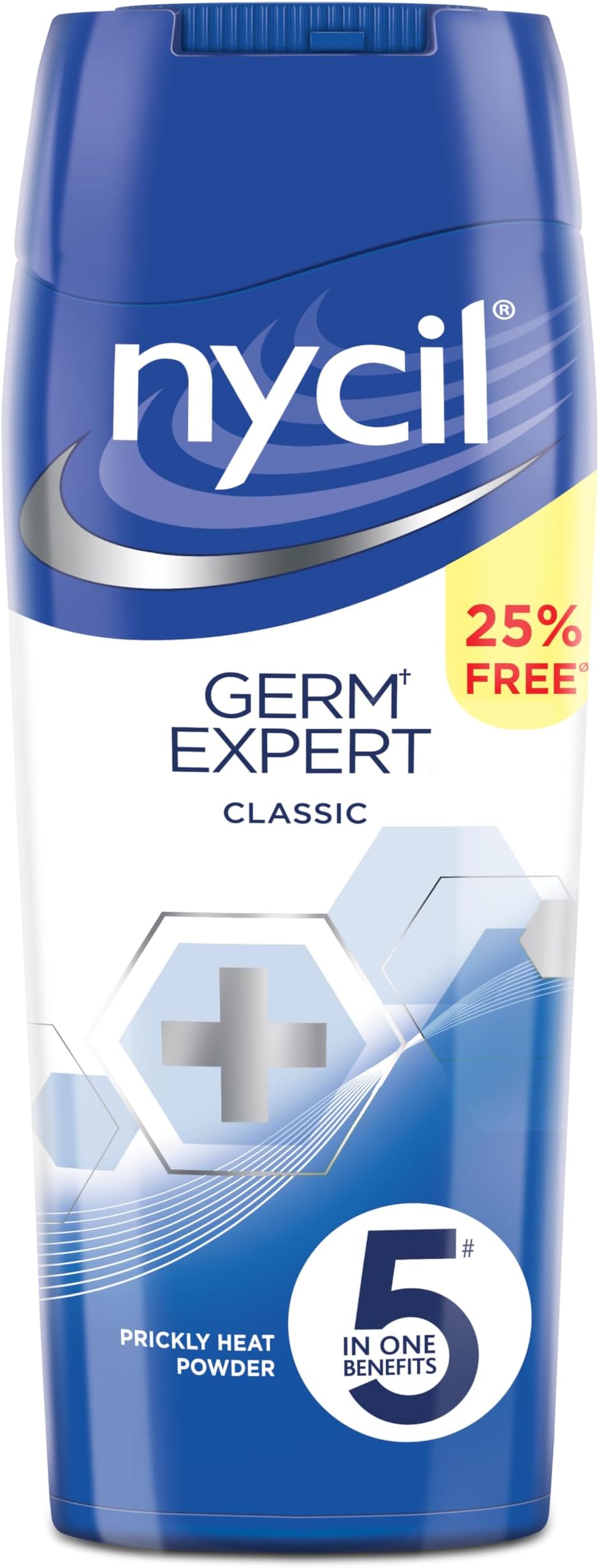 Nycil Germ Expert Classic Prickly Heat Powder 187.5g | 150g + 25% Extra