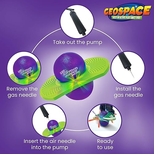 Vista 6 de Geospace Air Pogo - Jersey LED original de lujo con luces activadas por movimiento, para interiores o exteriores, para niños, niñas, adolescentes a