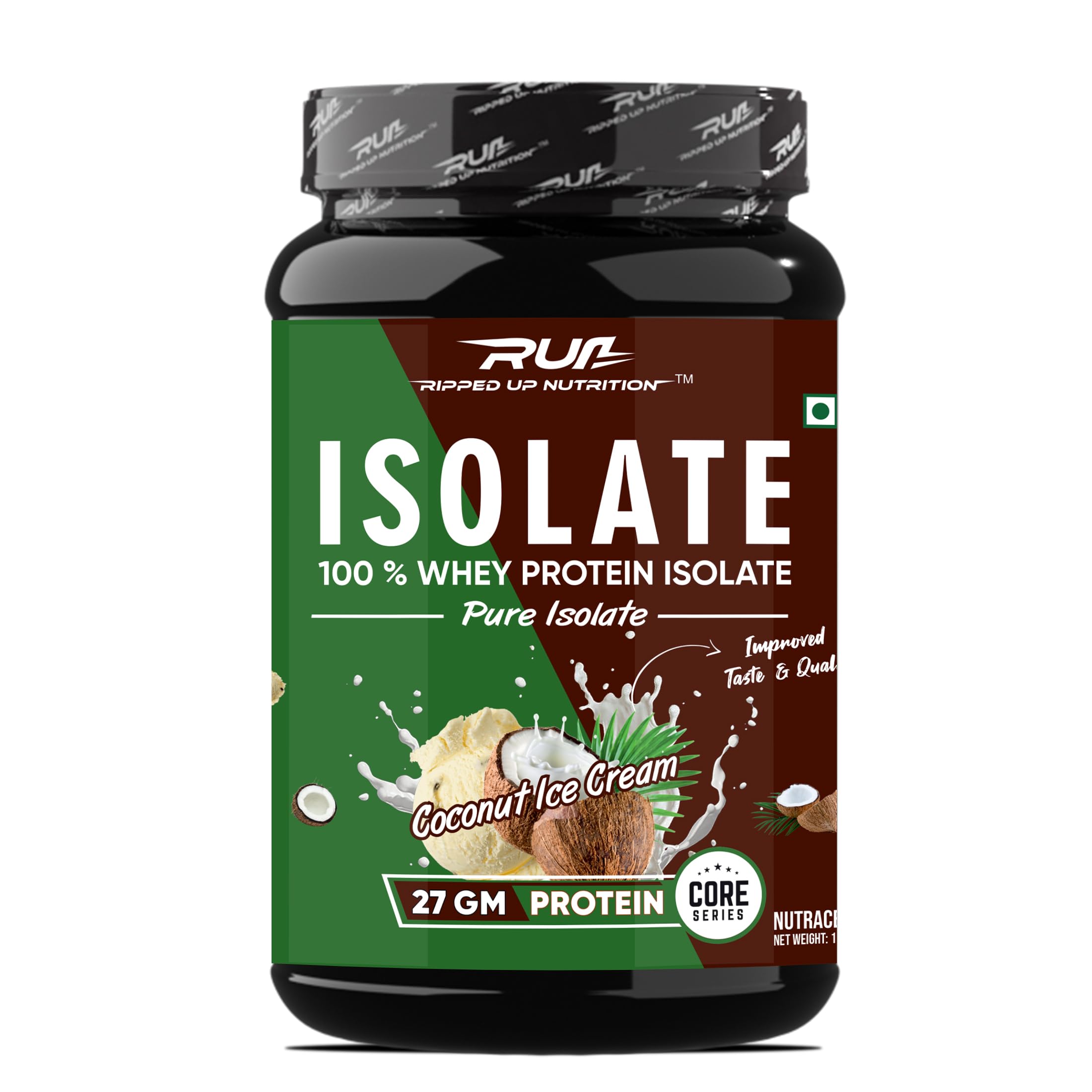 Ripped Up Nutrition Whey Protein Pure Isolate - Muscle Building Formula | Low Carbs|Easy Digesting|Supplement Powder For Men,Women & Athletes (Coconut Ice Cream, 4kg (8.8lbs)) (B09MW9GYZD) Amazon Price History, Amazon Price Tracker