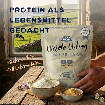 Protero Weide Whey Protein 80 Neutrales Weidemilch Protein (800 g)