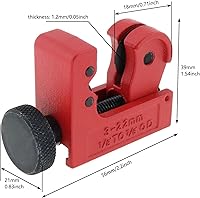 Vista 3 de Mini cortador de flecha 0.118-0.866 in tiro con arco tubo de corte de madera de carbono Eje de sierra herramienta de sierra, rojo