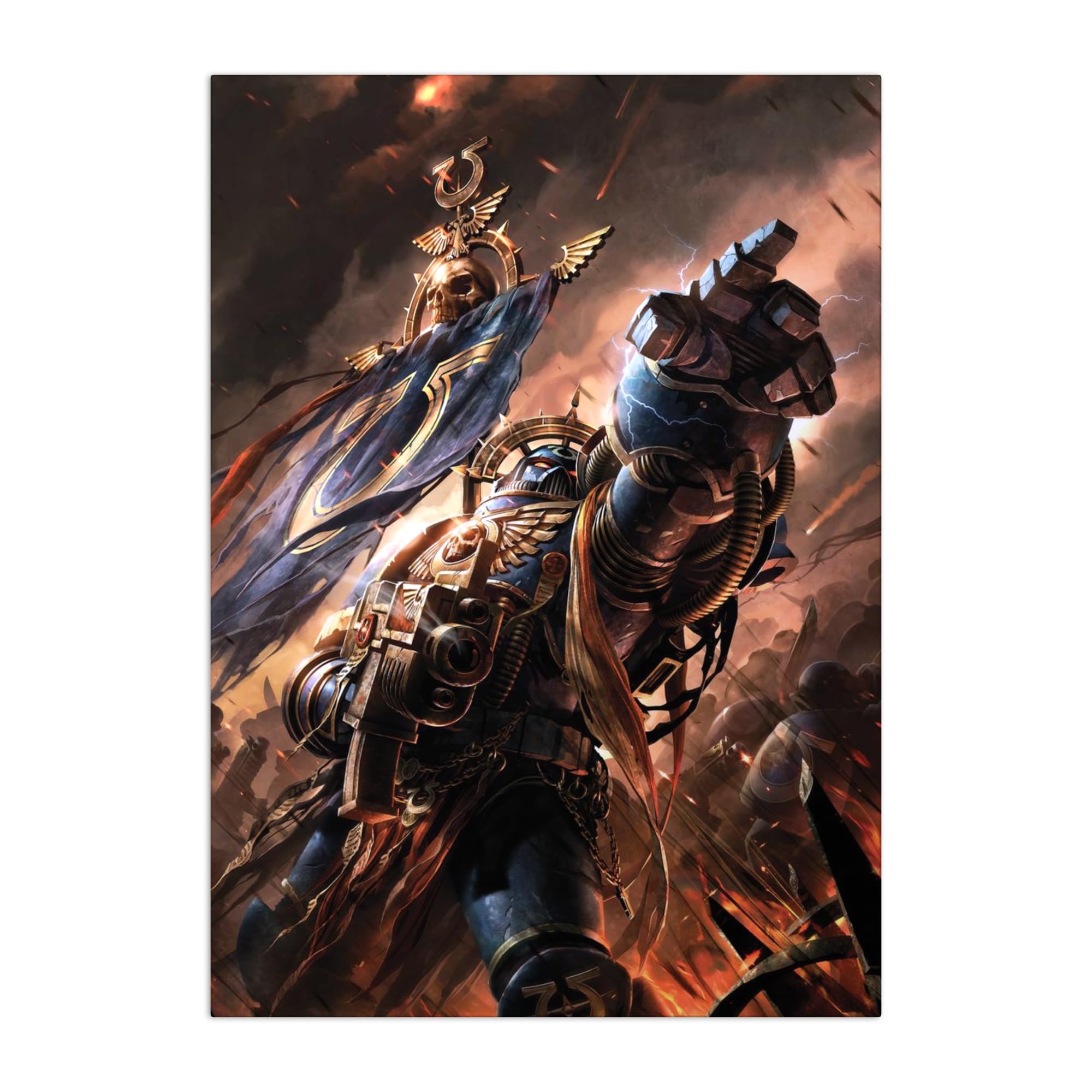 Amazon.com: Displate Metal Poster Warhammer Space Marine Captain