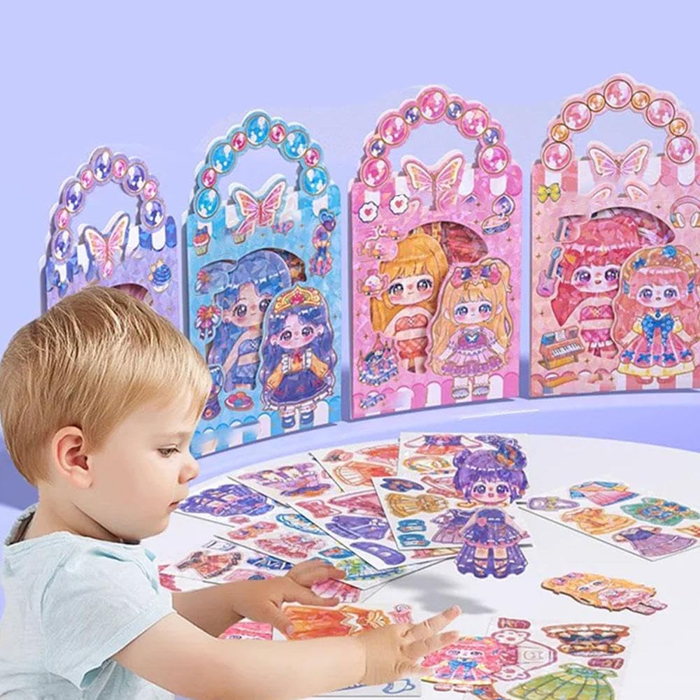 Adesivi magnetici per bambole vestire le principesse, bambole magnetiche per bambini, regali di compleanno fantasiosi, creazione di Refrigera