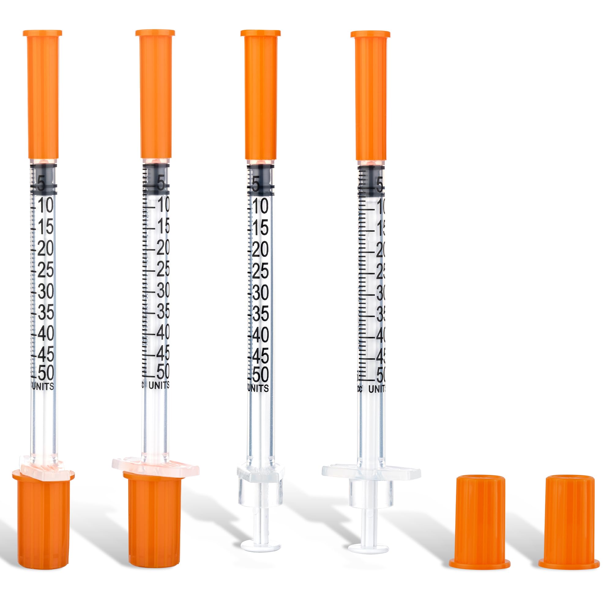 Strzykawka 0,5 ml, strzykawka dozująca laboratoryjna 31 Gauge, 6 mm, pojedynczo owinięte narzędzie dozujące, plastikowa tubka, 20 szt