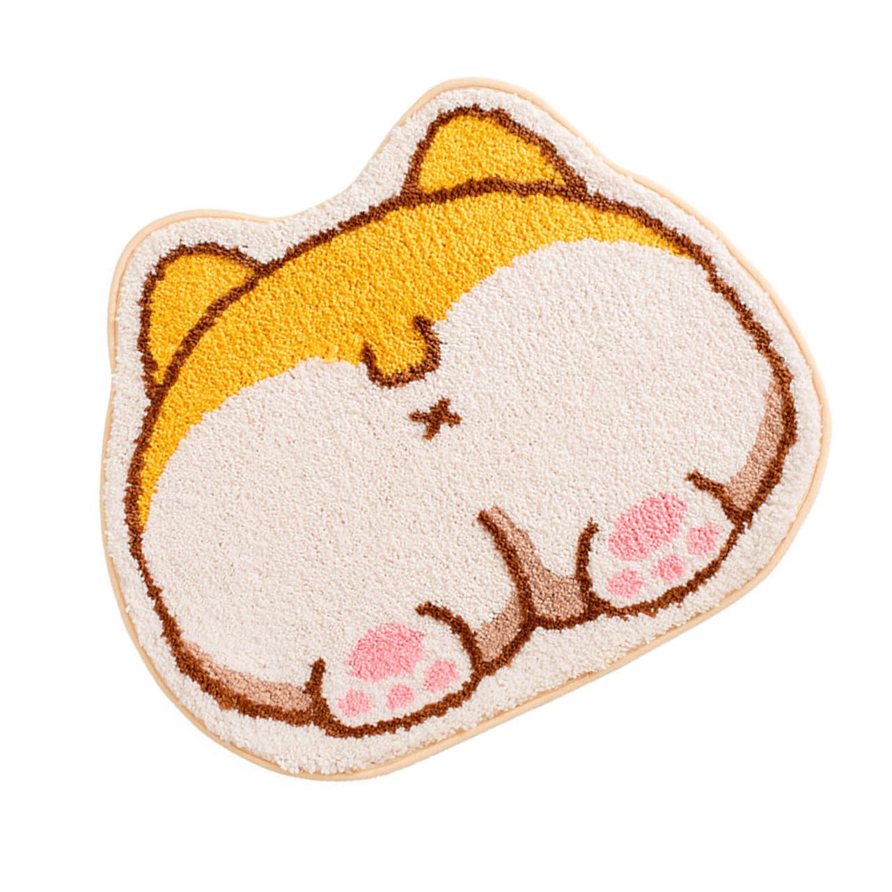 Tapis de bain corgi antidérapant et absorbant GALPADA pour la douche