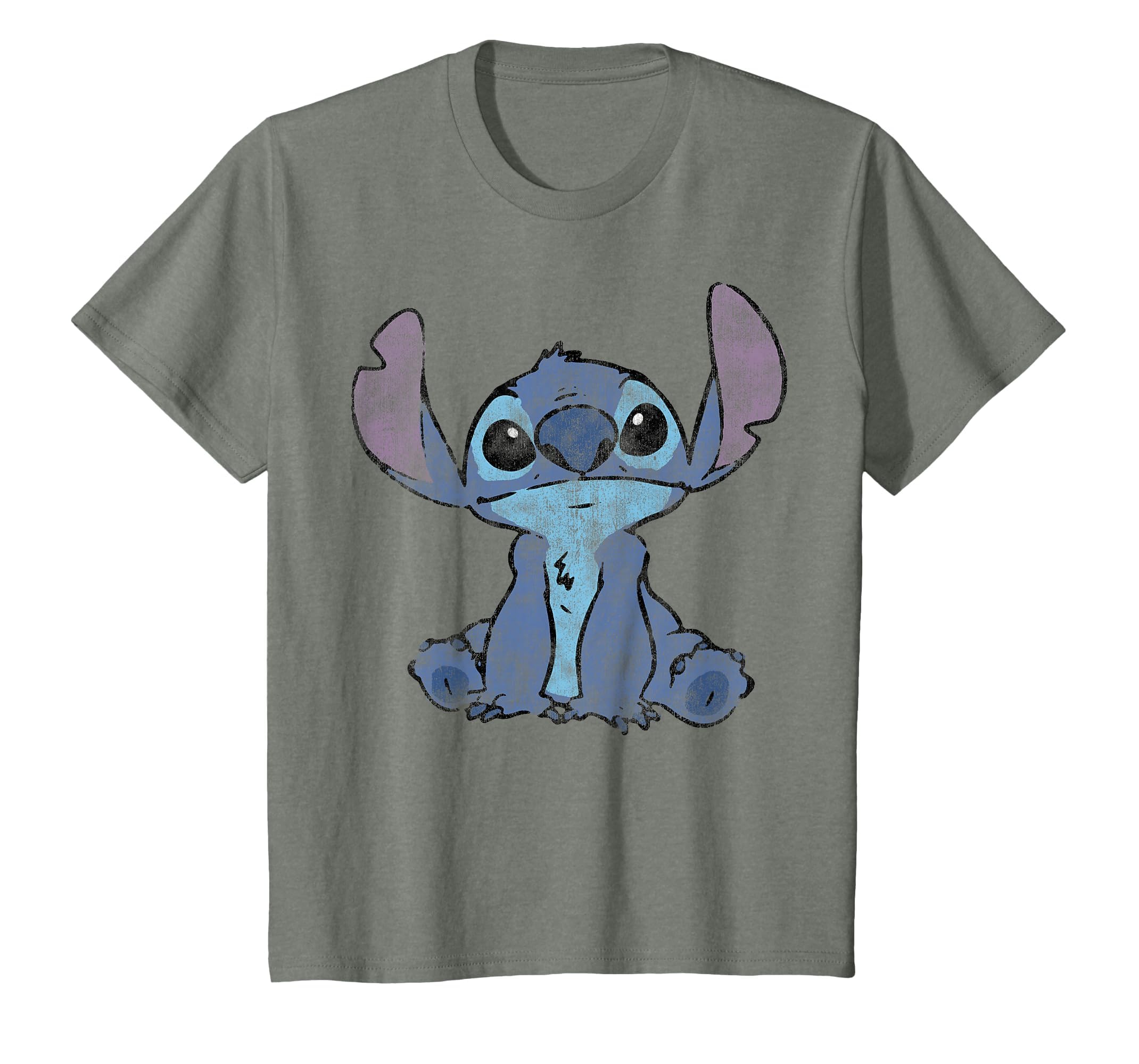 Disney Lilo &amp; Stitch Distressed Stitch Portrait T-Shirt