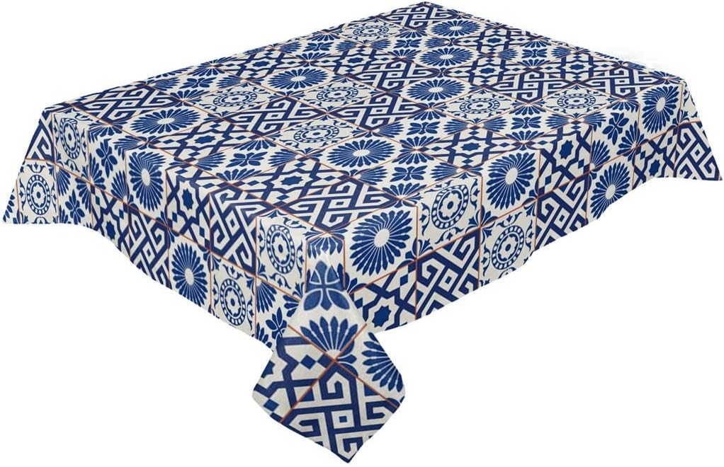 Pattern Decoration Table Covers Dining Coffee Waterproof Tablecloth Wedding Party Decor Tablecloth Picnic Blanket(153x259cm)