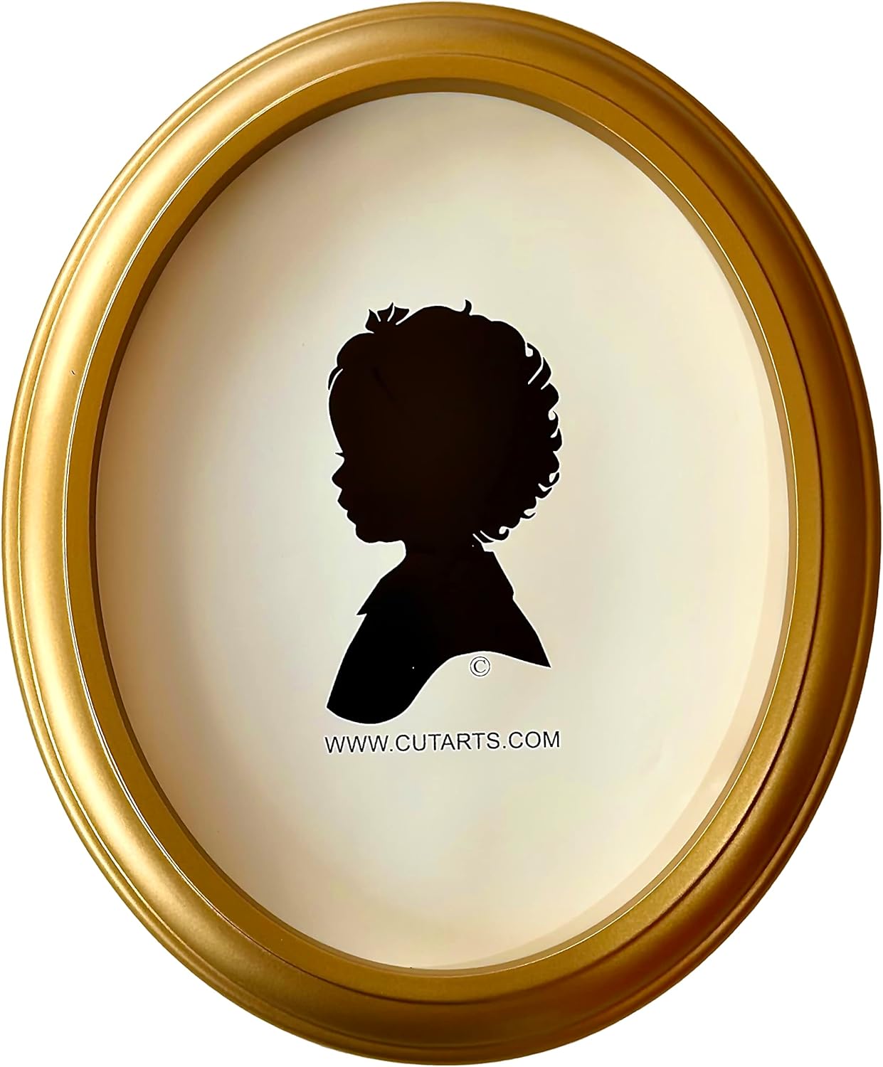 CUT ARTS 8x10 Gold Oval Frame