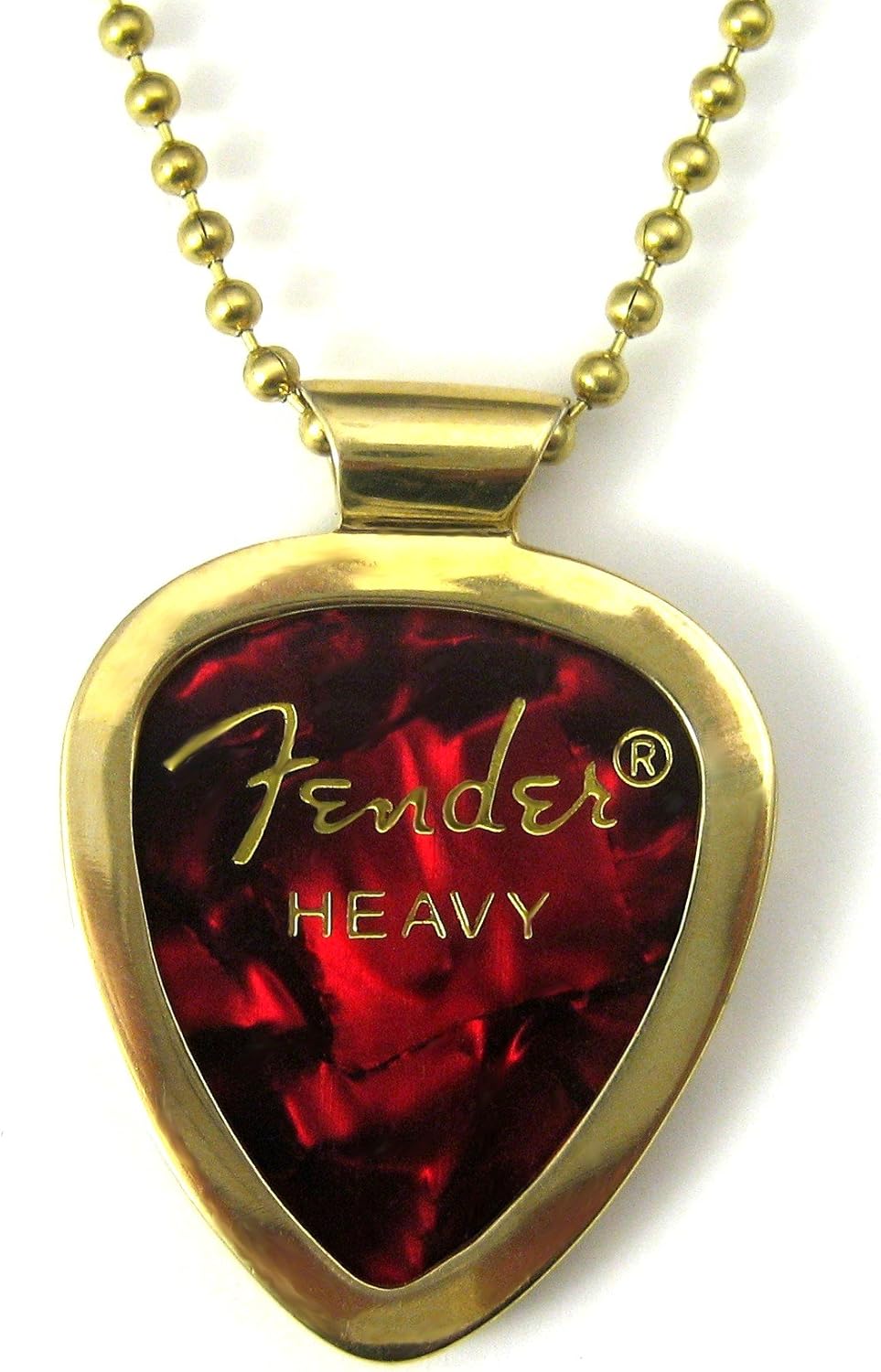 Guitar Pick Holder Necklace ECO-BRASS w 27" Black Leather Cord ECO FRIENDLY, Engravable back