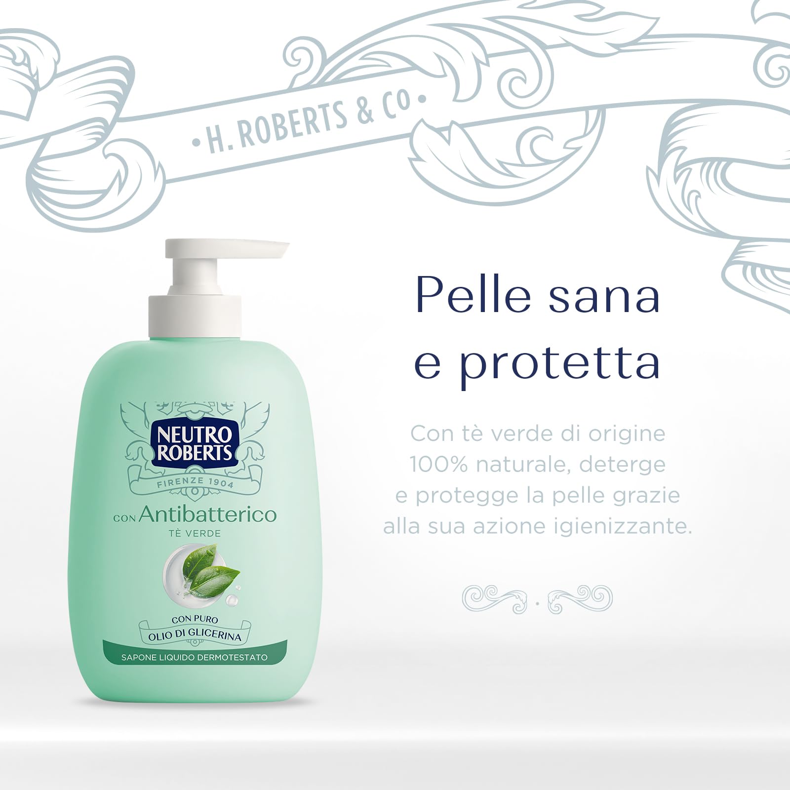 Sapone Liquido Antibatterico Te'' Verde Igienizzante 200 Ml