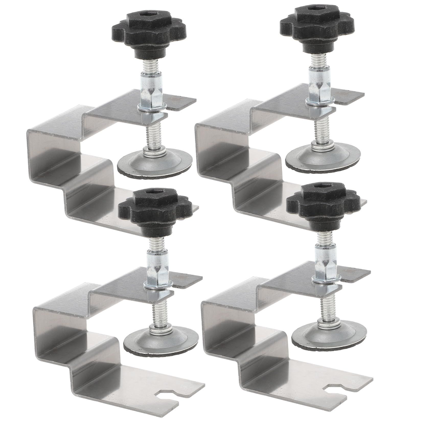 Morsetto di Installazione per Frontale Cassetto 4 Pezzi Acciaio Inox