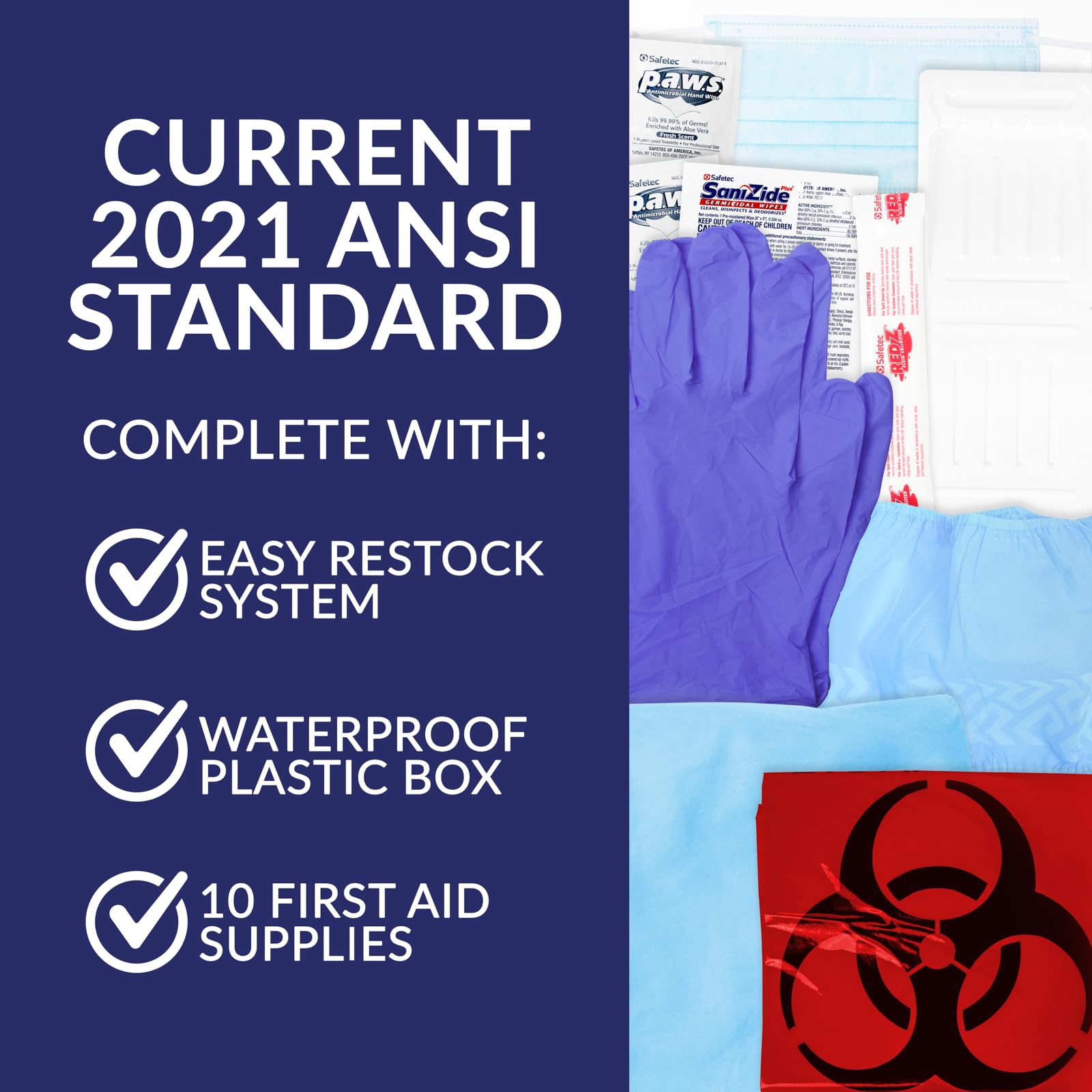 MFASCO Bodily Fluid Cleanup Kit with PPE Equipment | Wall-Mount, Portable — Amazon image 2