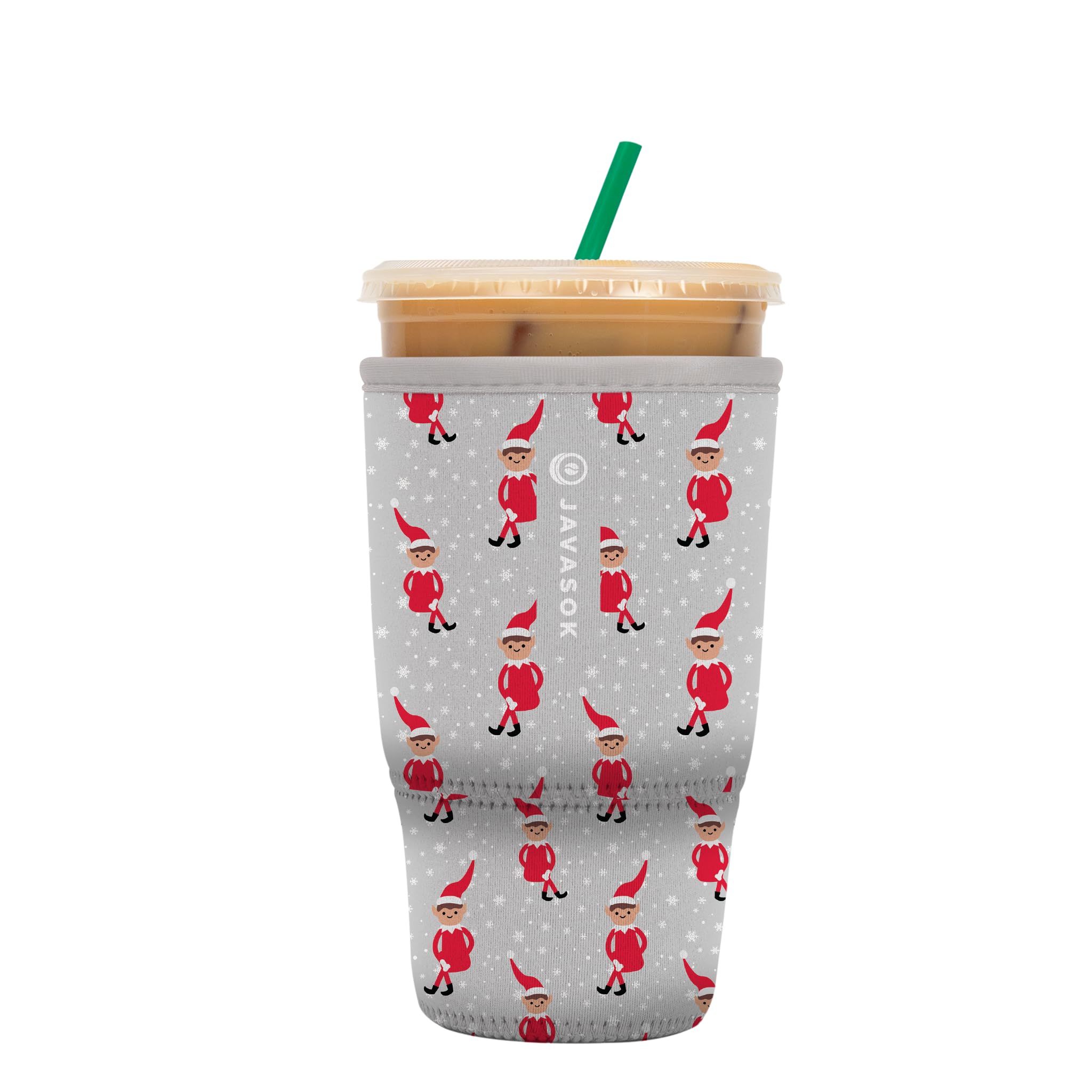 Sok It JavaSok Iced Coffee &amp; Cold Soda Insulated Neoprene Cup Sleeve (Shelf Life, Large: 30-32oz)