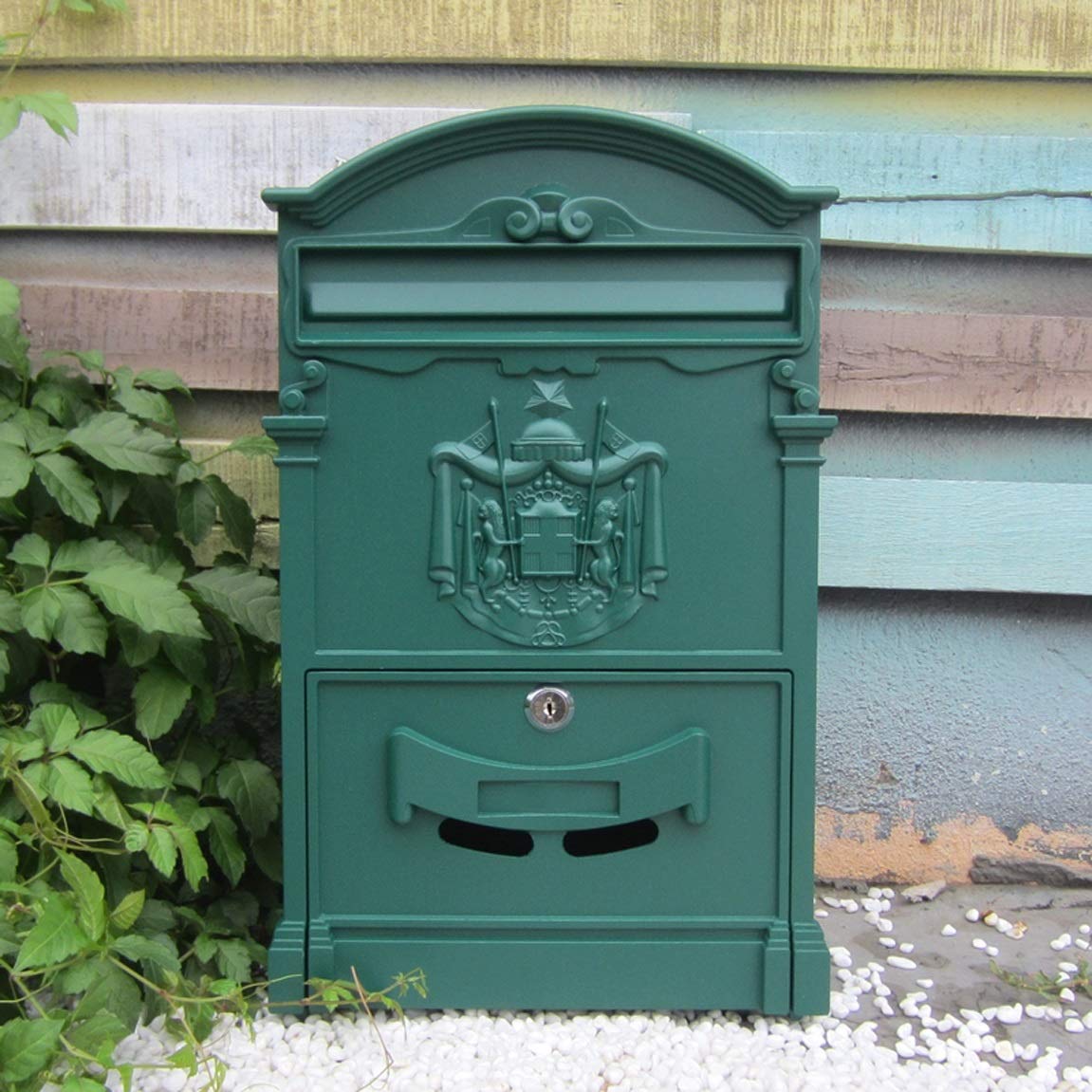 Briefkasten Outdoor Wasserdicht Briefkasten Wand Kreativ Briefkasten mit Schloss Vorschlagskasten Retro Mailbox