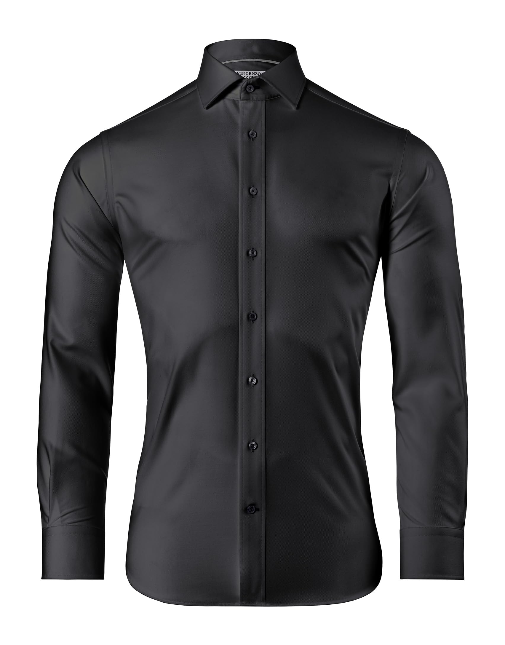 Vincenzo Boretti Hemd, Slim-fit/tailliert, Twill - bügelfrei