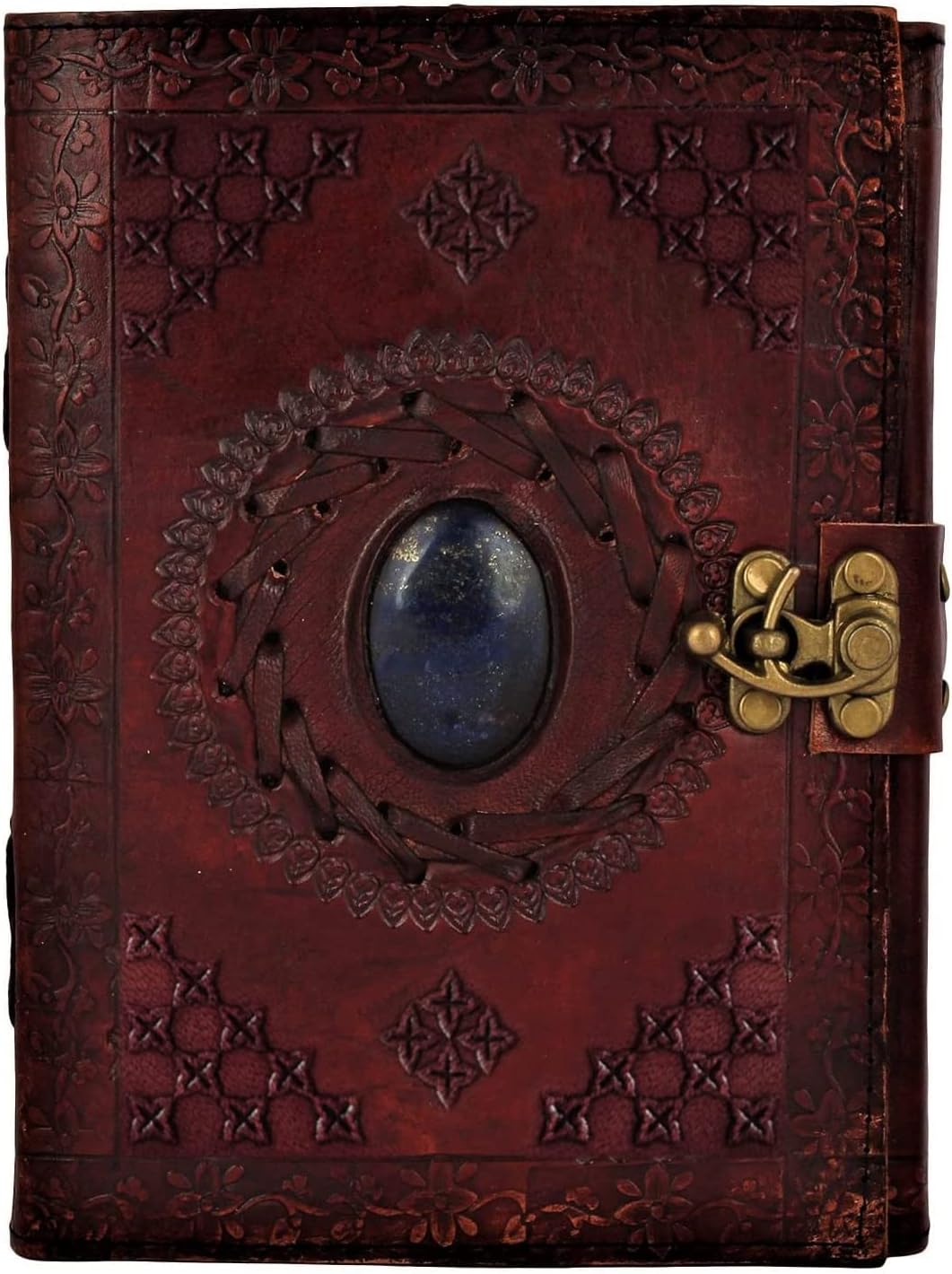 Leather Semi-Precious Stone Journal