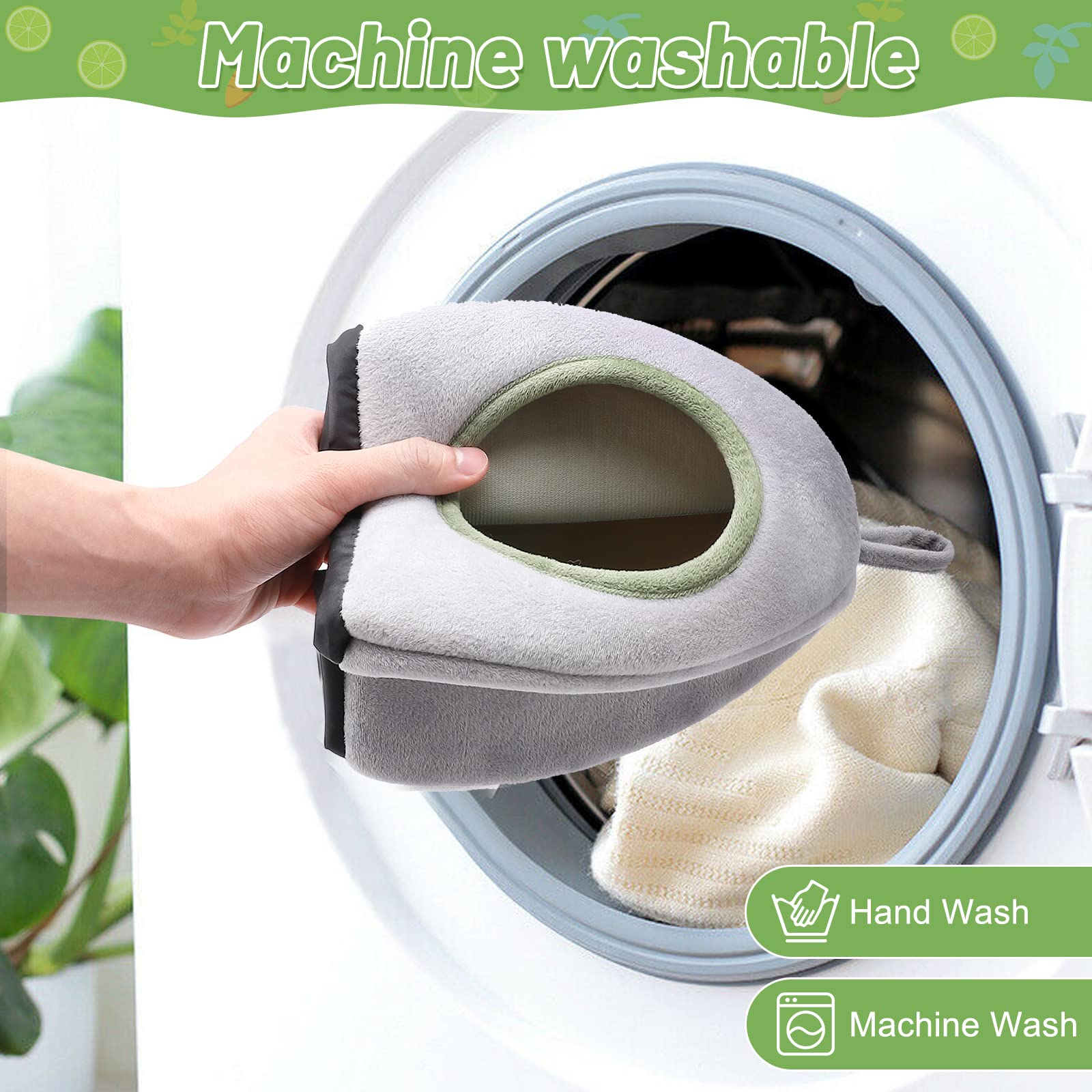 Cuccia Per Cavie E Conigli - Casa A Forma Di Grotta, Morbida E Lavabile, Per Animali Fino A 1.4kg - Foto 4