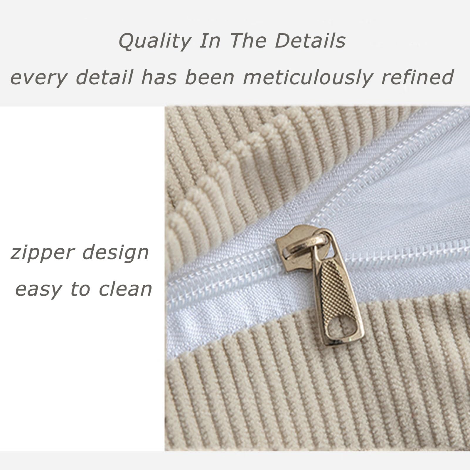 Cojín De Respaldo Tipo Cuña De Pana para Camas Individuales, Sofás Cama | Diseño de respaldo triangular con cojín cilíndrico desmontable para el cuello; ideal para leer o trabajar sentado 70x45x17cm