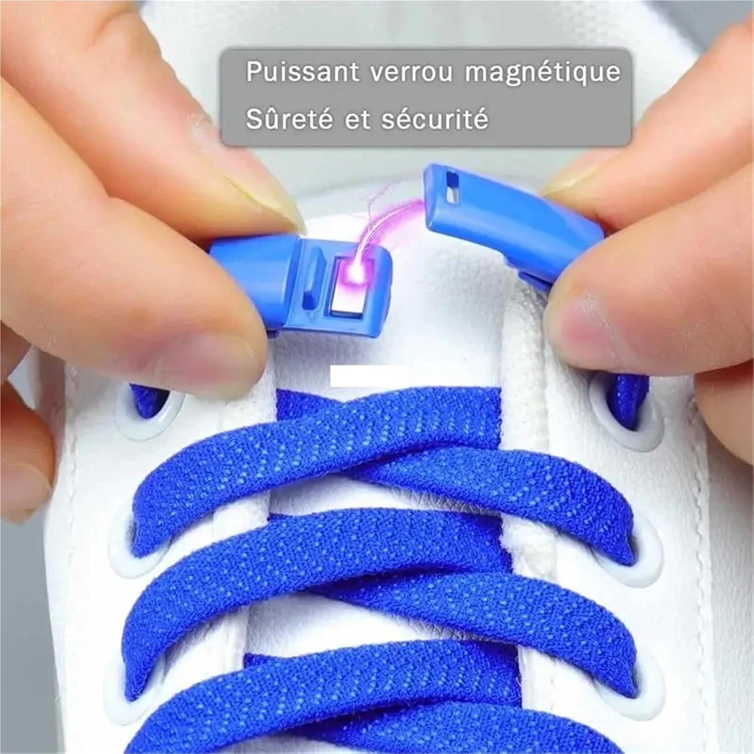 Magnetic Locking Shoelaces Without Ties Sneakers Elastic Laces Quick On/Off Shoelaces Shoe Accessories image 4