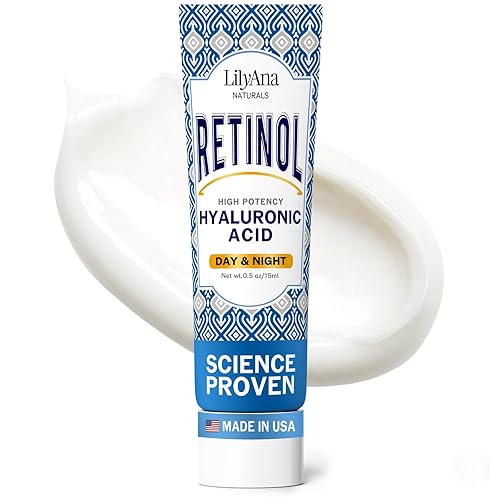 Miniatura 11 de Crema humectante de retinol para cara y ojos, uso de día y noche para antienvejecimiento, acné, arrugas; fabricada con ingredientes naturales y Sérum