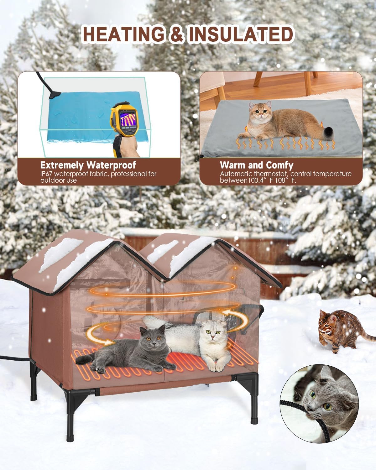 Keep Your Cats Cozy: Review of the Extra Large Heated Cat House for Winter!