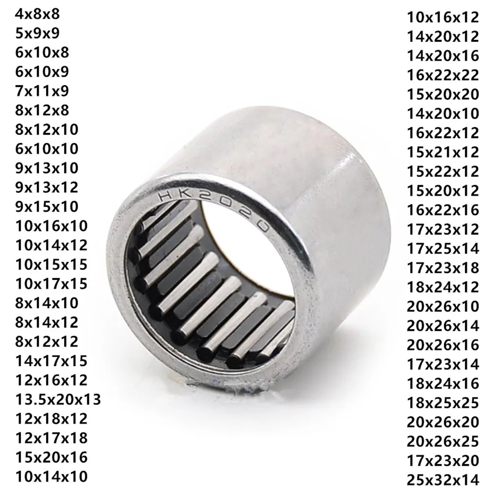 Rodamientos De Agujas Rodamiento de agujas HK HK0408-HK2514 4x8x8mm - 25x32x14mm Diámetro interior x Altura exterior(10Pcs,HK1714(17x23x14mm))