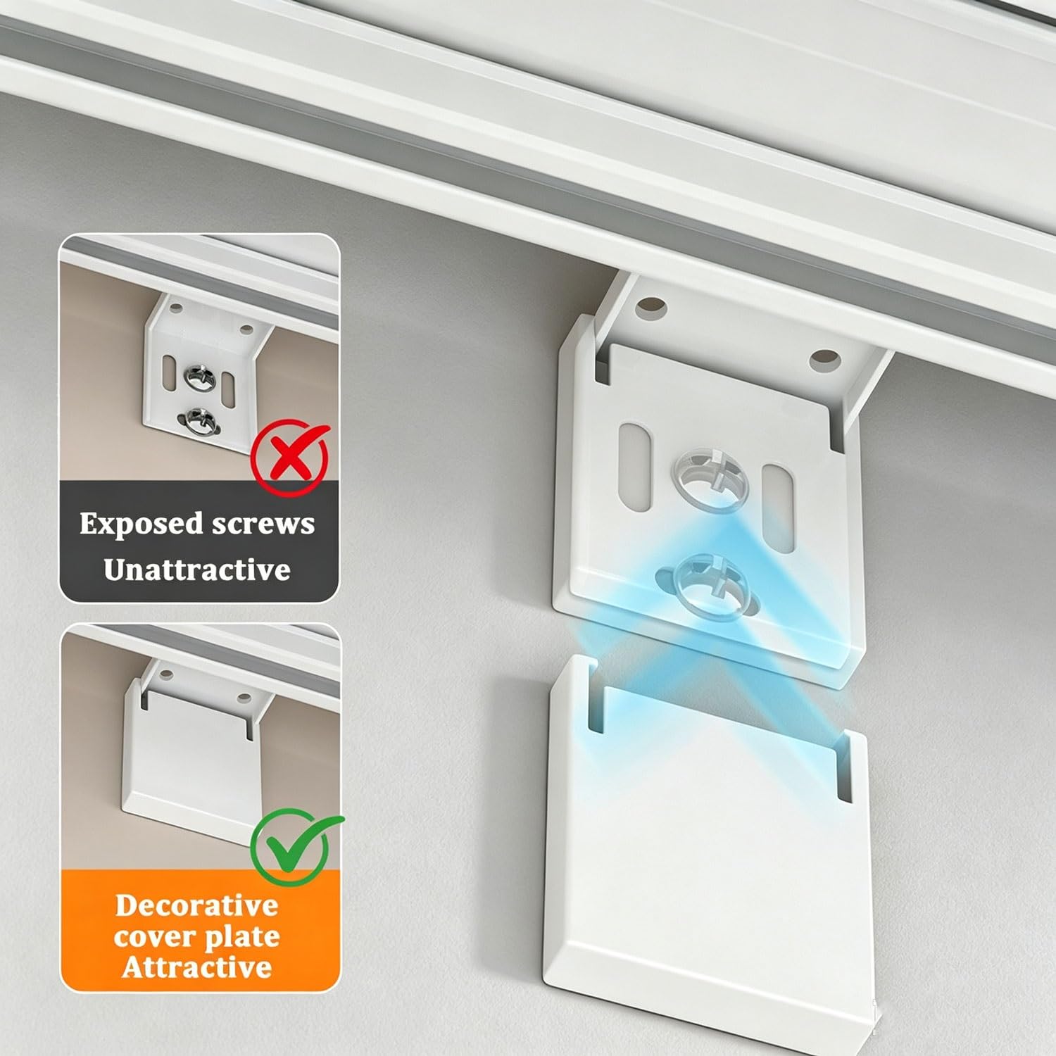 Plafond murs Rail de rideau en aluminium Rail double for rideaux