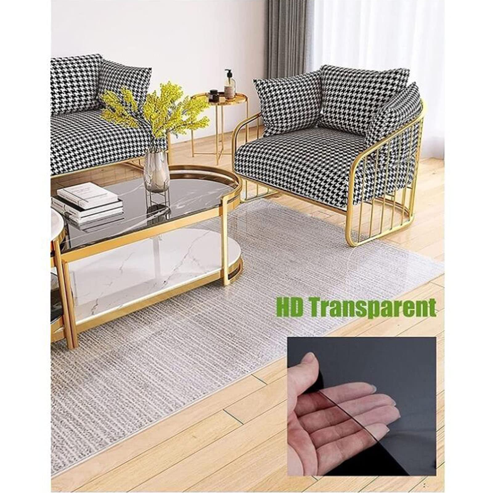 Protector de suelo de vinilo resistente para suelos de madera dura, anti oxidación, cortable, multiusos, rollo rectangular de 2 mm de grosor, disponible en 80/100/120/140 cm de ancho y 100 600 cm de