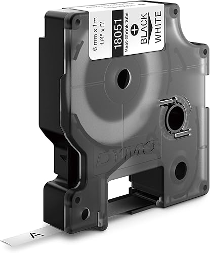 Vista 9 de DYMO Tubos termorretráctiles industriales para DYMO Industrial RhinoPro Label Makers, negro sobre amarillo, 1/4 pulgadas (18052)