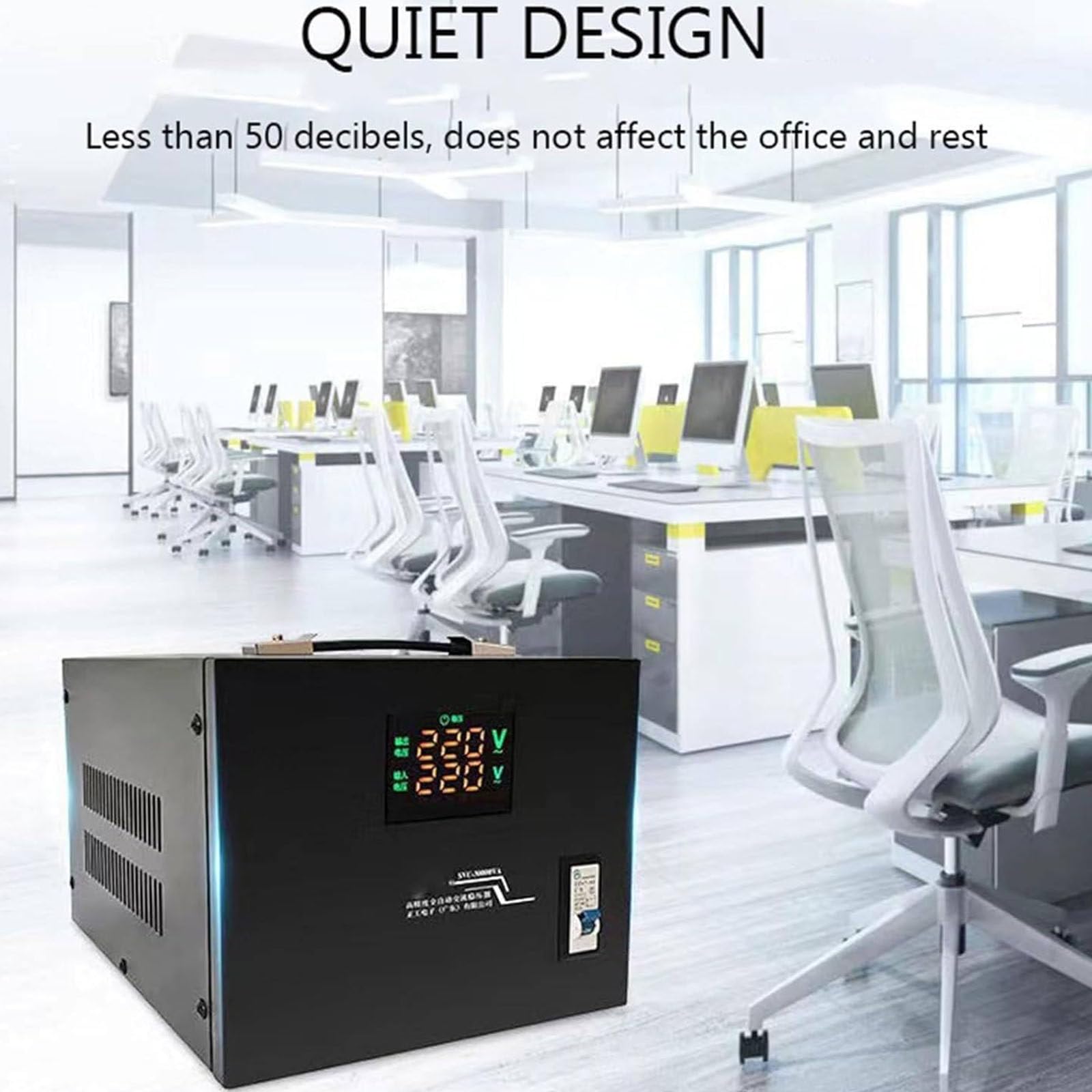 Estabilizador voltaje electrónico,estabilizador voltaje completamente automático 1000W-10000W Fuente alimentación estabilizada CA refrigeradores,computadoras,hogares alta potencia,5000W-110V