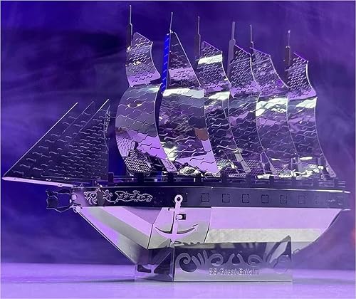 Miniatura 9 de METAL TIME Model SS Great Britain, rompecabezas 3D para adultos o adolescentes, kit de modelo de rompecabezas de metal, modelo de metal de barco de