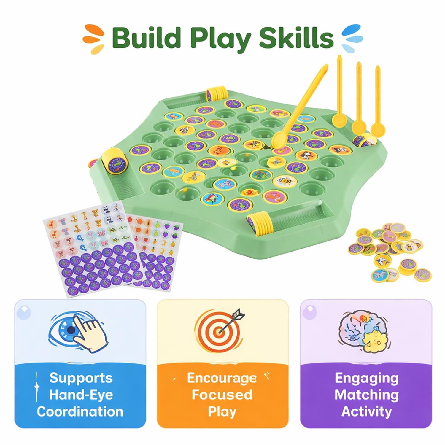 SIGNAMIO Flipping Memory Chess Game, Fun Board Games for 6 to 10+ Years, Strategy Mind Board Games for Families, Educational Games for Adults at Home and Kids 2